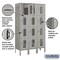 Salsbury Industries 4 Tier Vented Locker, 36"Wx66"Hx15"D, 12 Door, Gray, Unassembled 74355GY-U - alternate 3